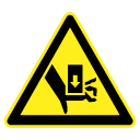 Crush hazard pictogram