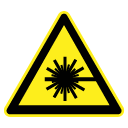 Laser hazard pictogram